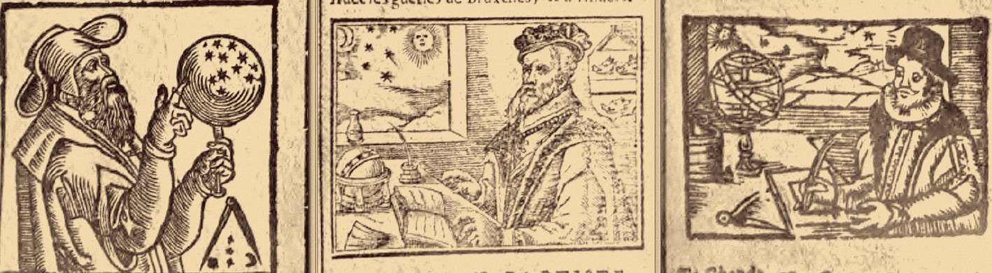 Vignettes d'Almanachs hollandais pour les années 1581, 1614 et 1630 d'après Caullet