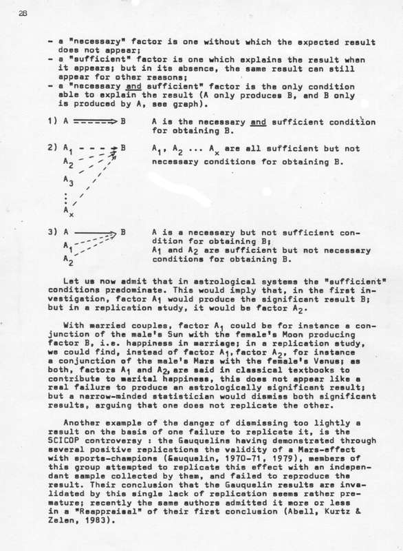 Ulrich Mees : Remarks about the Problem of Replicating Astrological Results, APP 1.3, 1983