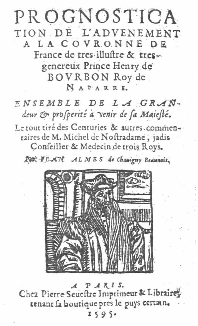 Prognostication de l'Advenement à la Couronne de France, 1595